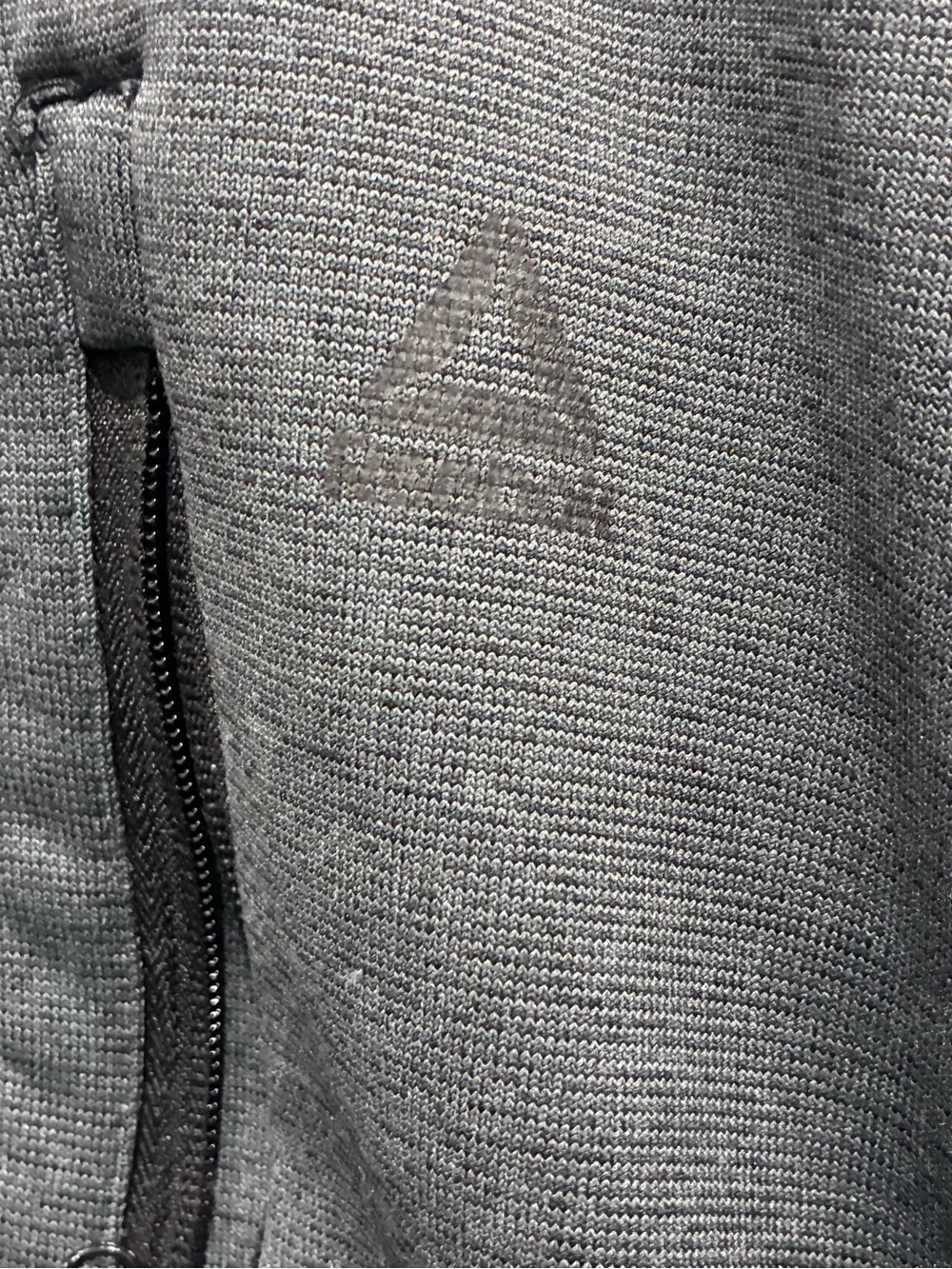 Reebok Kids Gray Zip-Up Knit Jacket with Subtle Logo